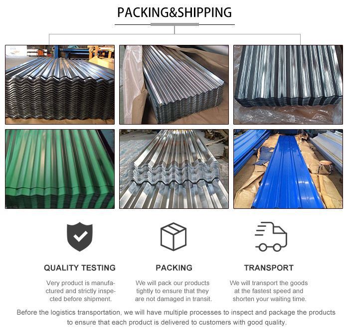 Roofing Material Aluzinc Corrugated Sheet application