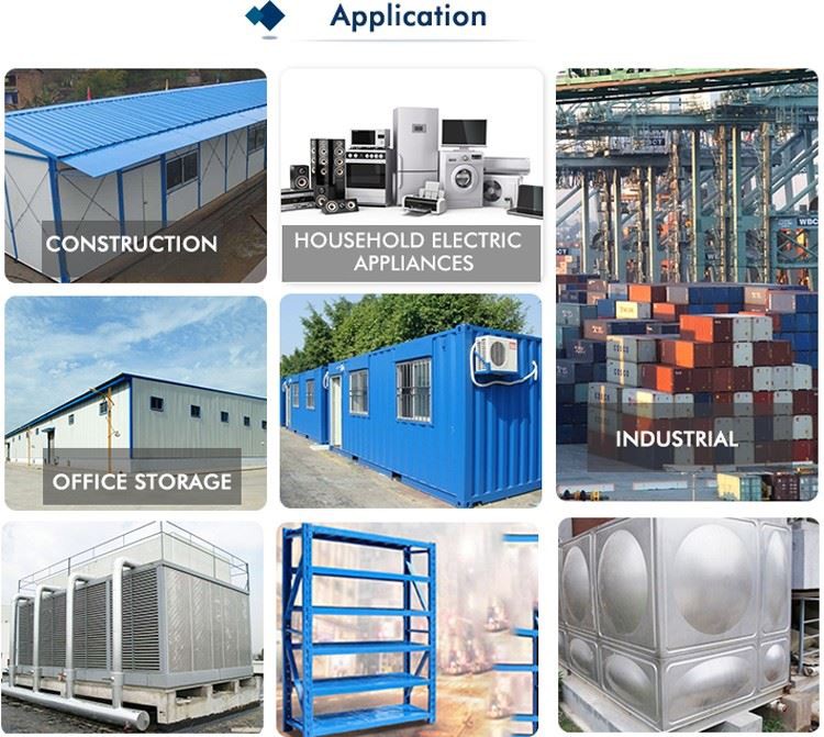 Corrugated Prepainted Galvalume Roofing Sheet application