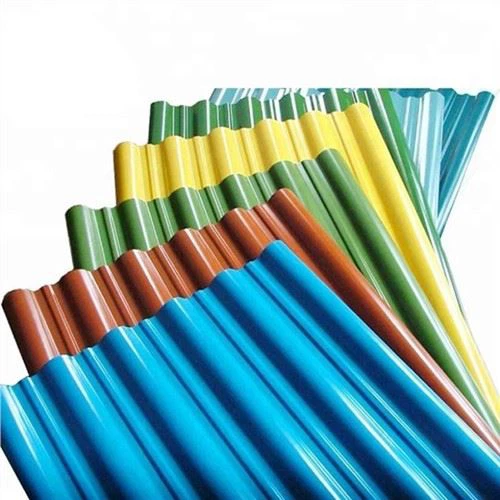 แผ่นหลังคาลูกฟูกชุบสังกะสีเคลือบสี